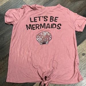 Let's be mermaids girls shirt large